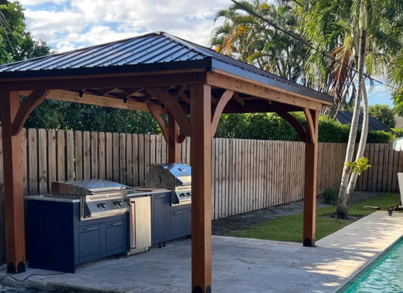 Custom Install in Sanibel Sapphire Blue