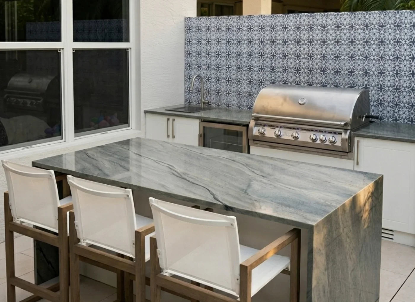 Custom Install in Sanibel Shell White