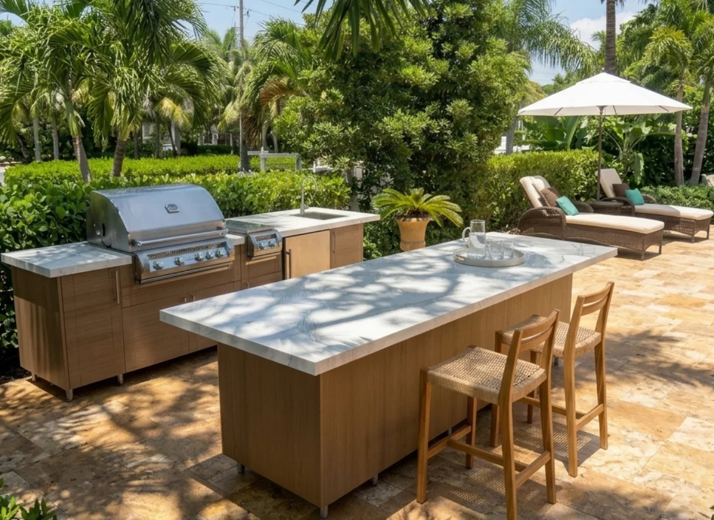 Custom Install in Sanibel Teak