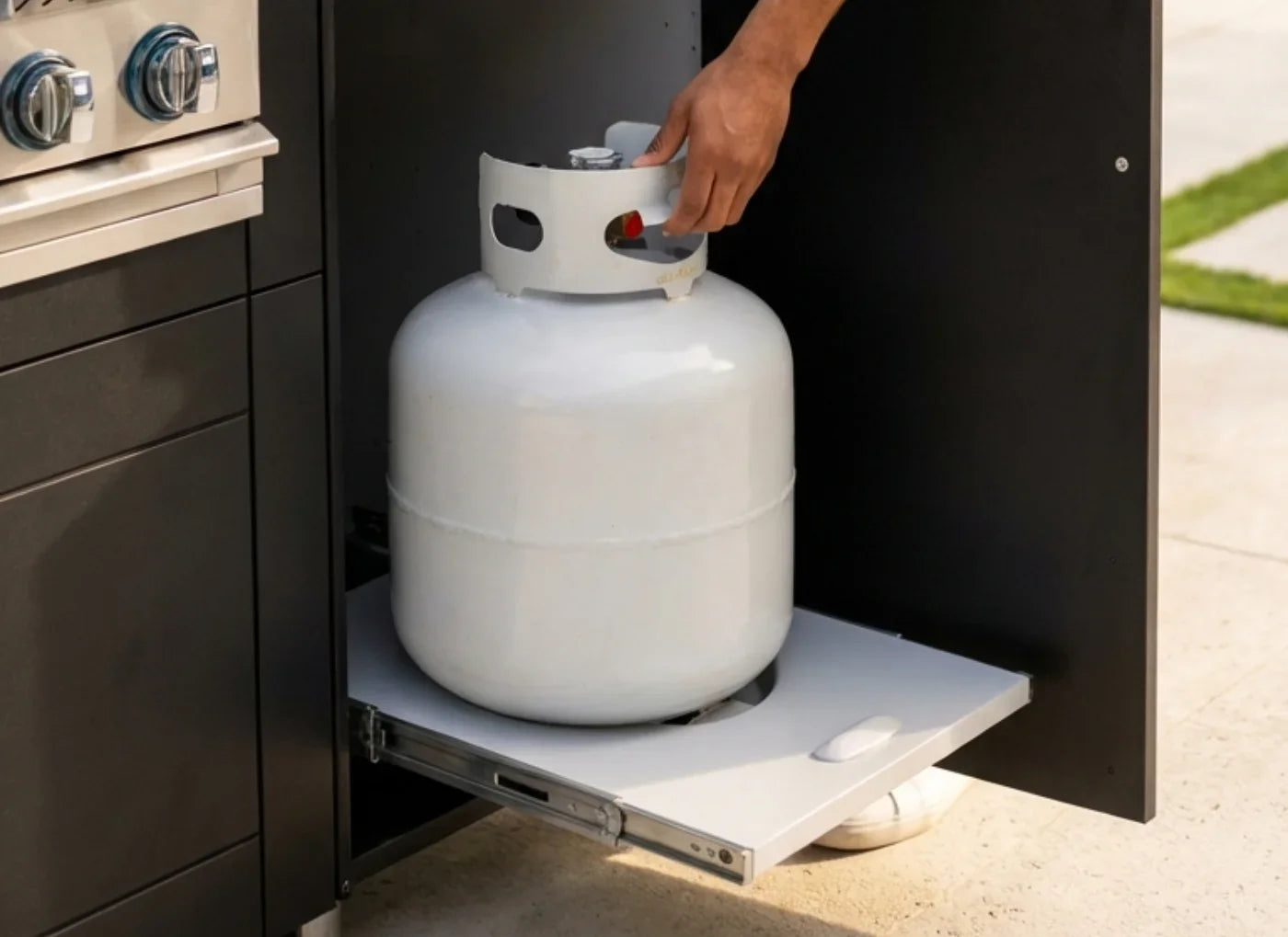Storage Solutions: Propane Pull Out