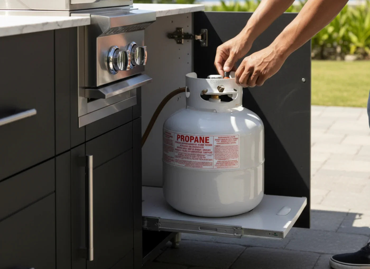 Storage Solutions: Propane Pull Out